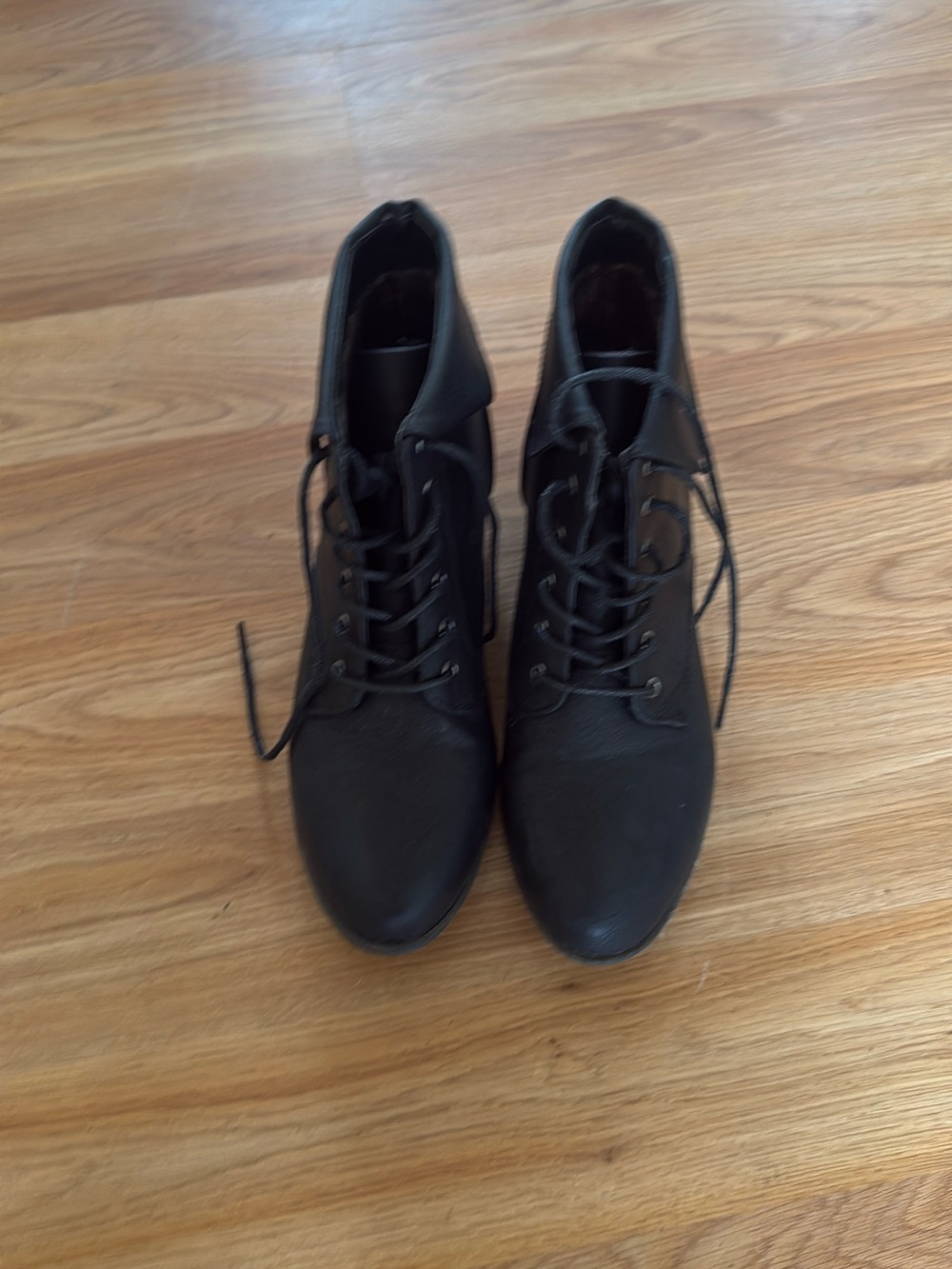 Women’s Black Lace-Up Ankle Boots - Classic Everyday Style